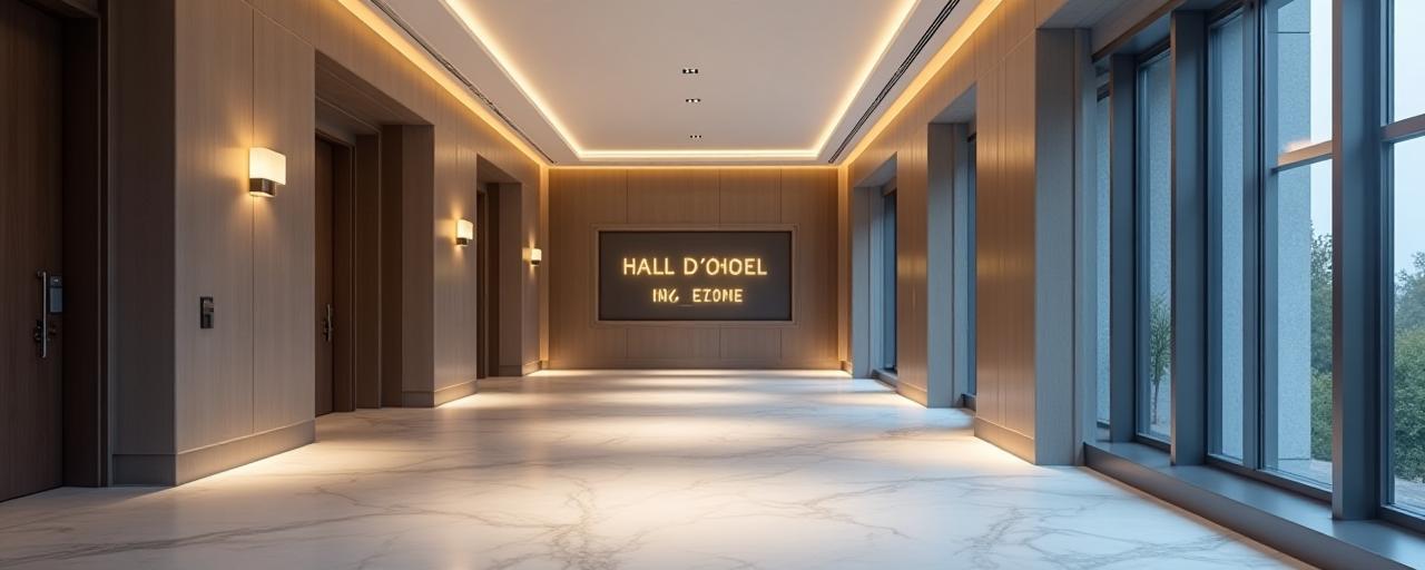 Hall d'hôtel moderne